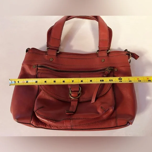 FOSSIL Red Leather Handbag - Picture 3 of 5